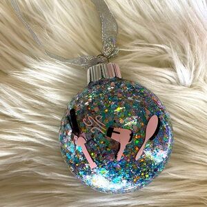 Hairdresser gift ornament blow dryer hairbrush style iron hairstylist